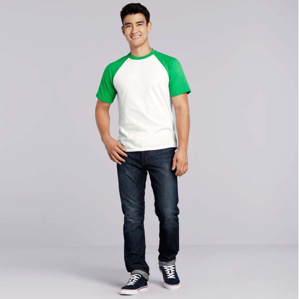 Gildan Premium Cotton Raglan Tee Thumbnail