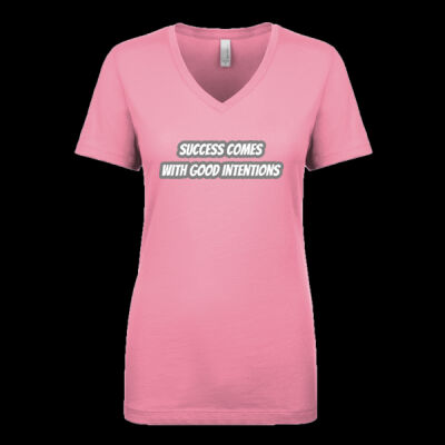 T.A.M.T (Success comes with good intention) Women's Short Sleeves Shirt (Ideal V) Thumbnail