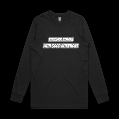 T.A.M.T (Success comes with good intention) Long Sleeves Shirt (Base Organic, Retail Quality) Thumbnail
