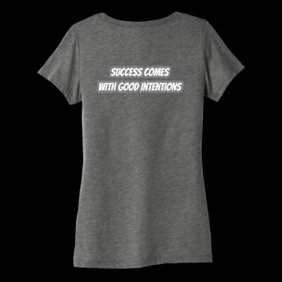 T.A.M.T (Success comes with good intention) Women's Short Sleeves Shirt (Triblend Tee, Retail Quality) Thumbnail